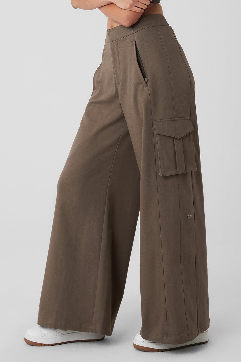 Show Off Cargo Wide Leg Trouser - Olive Tree Product Image
