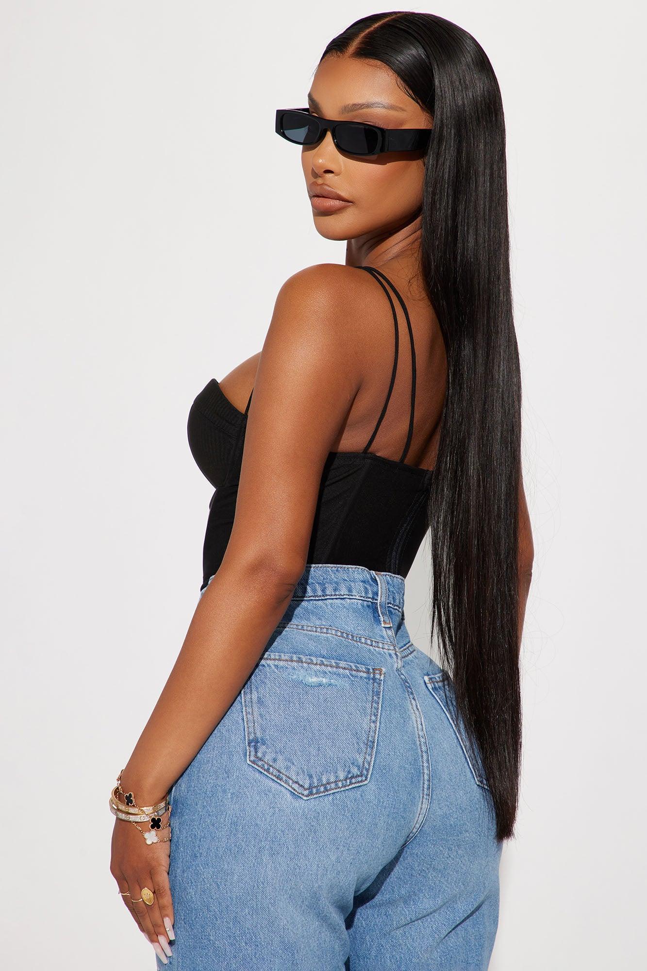 Sara Corset Top - Black Product Image