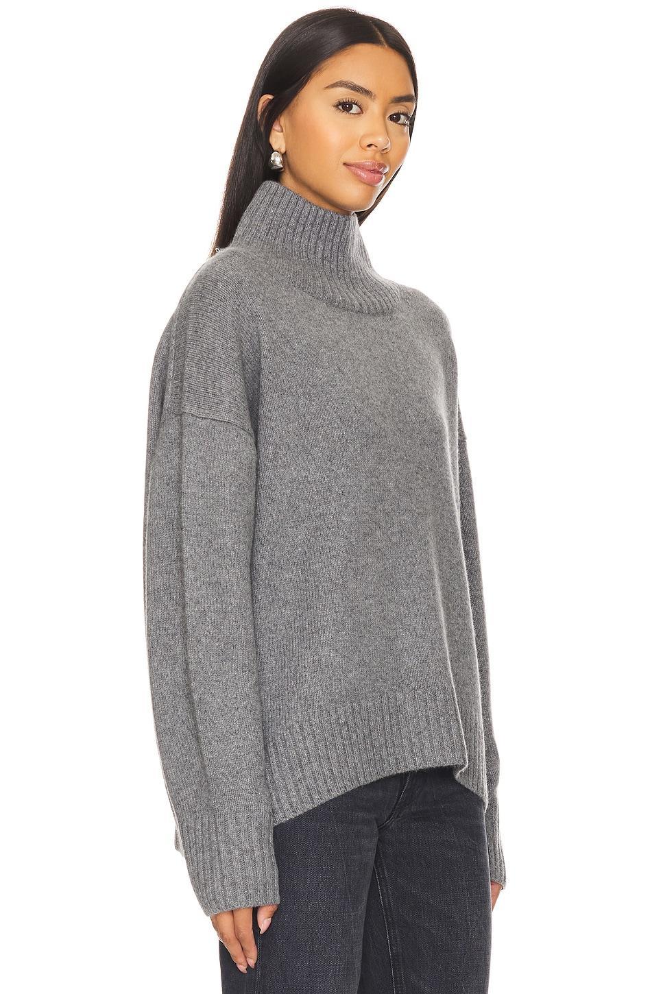 Cashmere Blend Standneck Sweater White + Warren Product Image