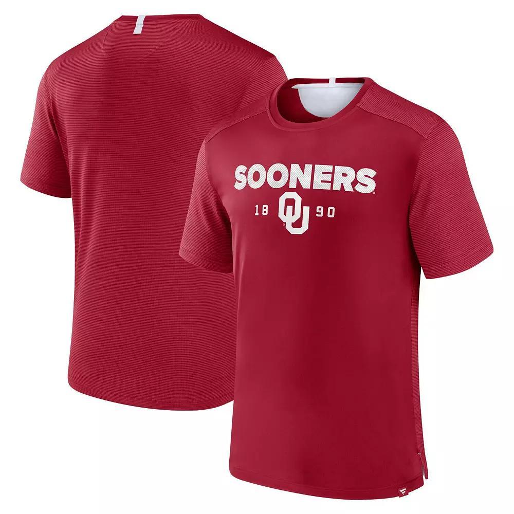 Men's Fanatics Branded  Crimson Oklahoma Sooners Defender Rush T-Shirt, Size: 2XL, Red Product Image