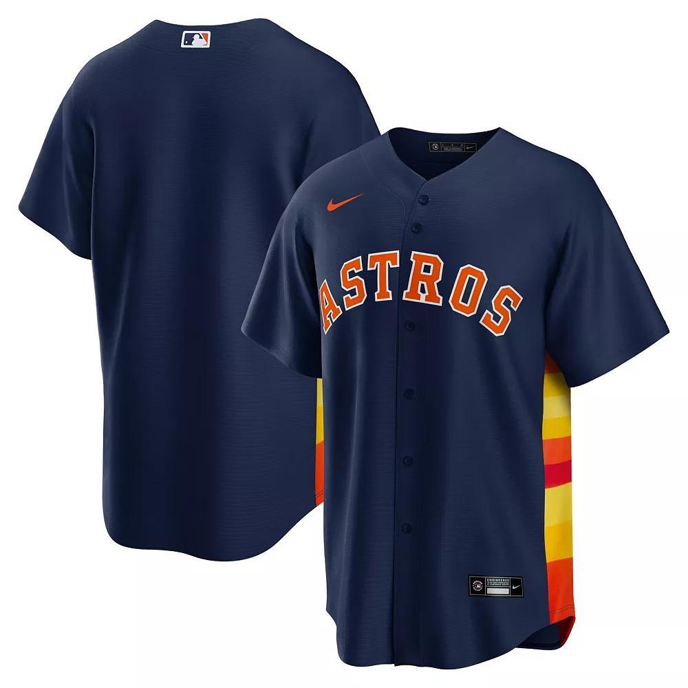 Men's Nike Navy Houston Astros Alternate Replica Team Jersey, Size: XL, Blue Product Image