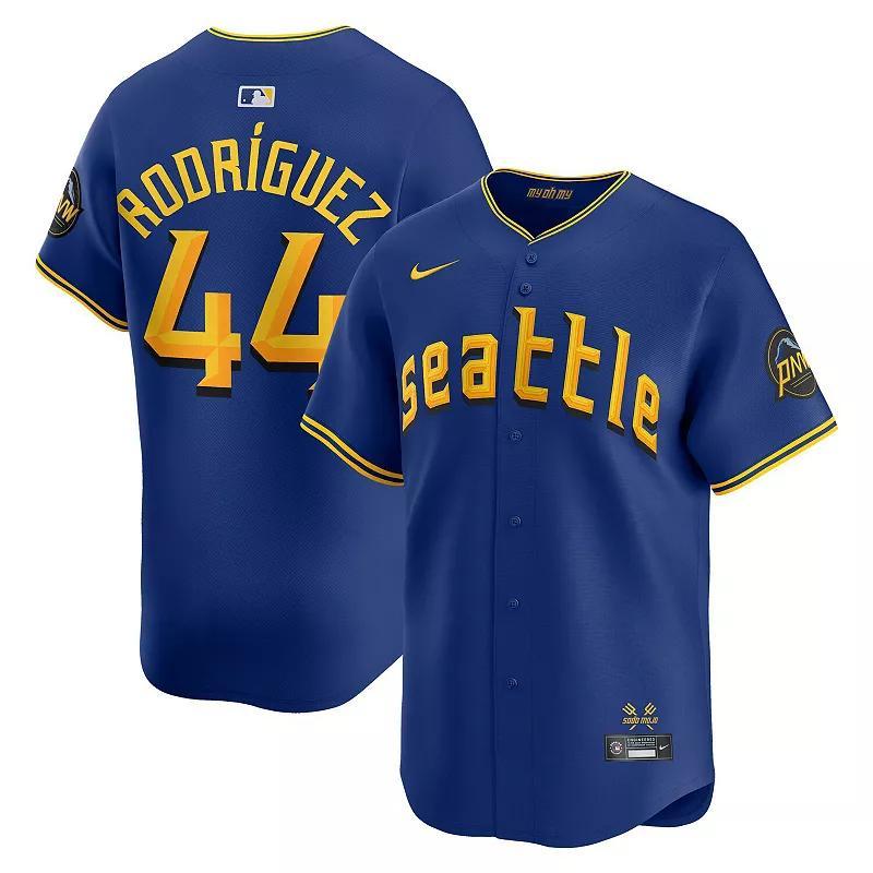 Men's Nike Julio Rodriguez Blue Seattle Mariners City Connect Limited Jersey, Size: 2XL Product Image