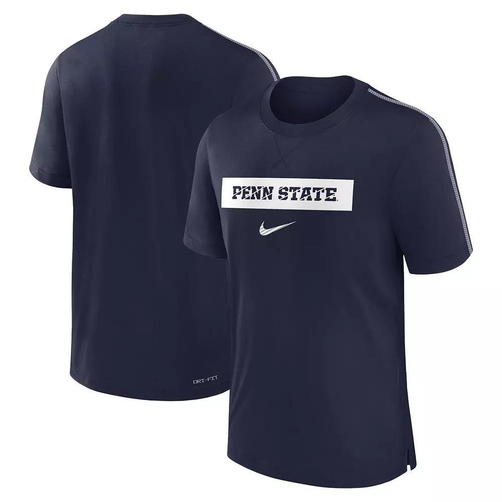 Men's Nike Heather Maroon Houston Texans Rewind Logo Tri-Blend T-Shirt, Size: Large, Red Product Image