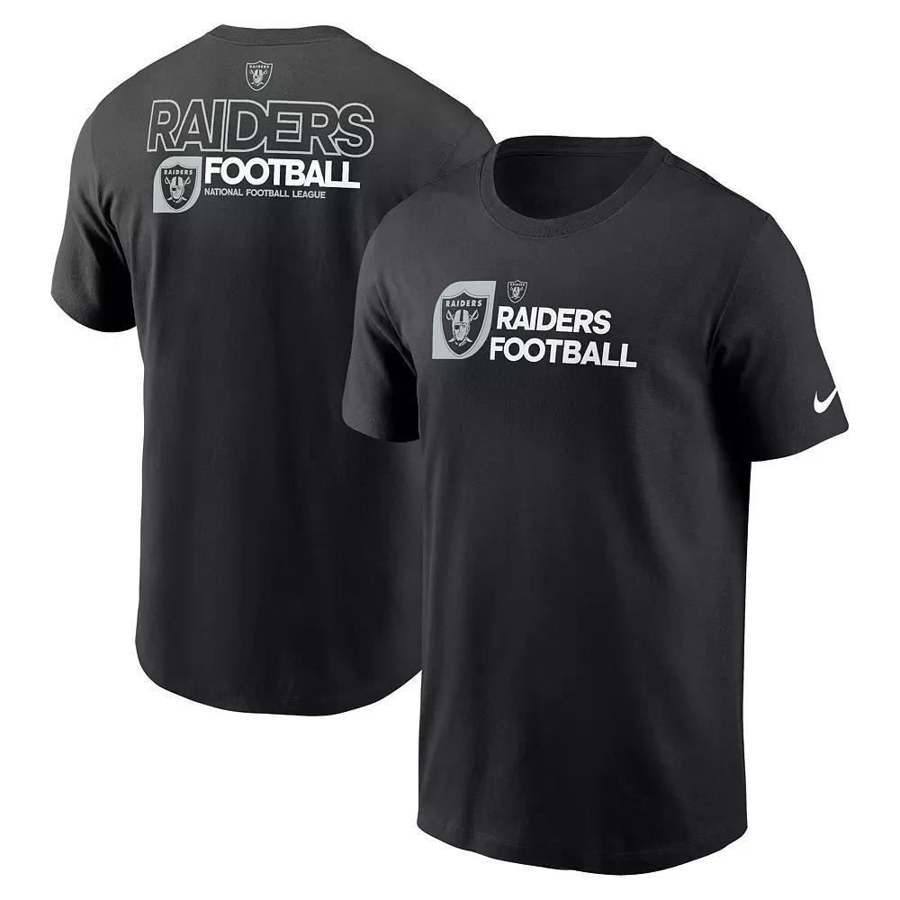 Men's Nike Black Las Vegas Raiders Outline T-Shirt, Size: Large, Lvr Black Product Image