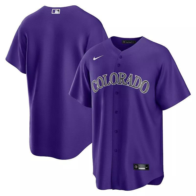 Men's Nike Purple Colorado Rockies Alternate Replica Team Jersey, Size: 4XL Product Image