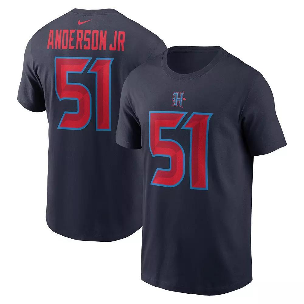 Men's Nike Navy Chicago Bears Primetime Wordmark Essential T-Shirt, Size: 2XL, Blue Product Image