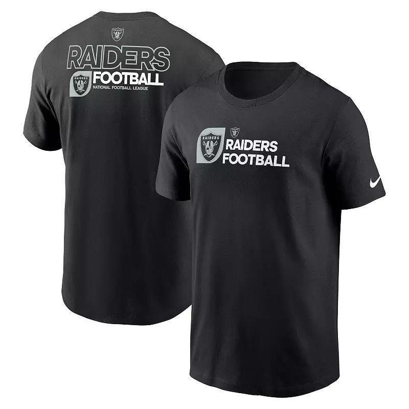 Men's Nike Black Las Vegas Raiders Outline T-Shirt, Size: Large, Lvr Black Product Image
