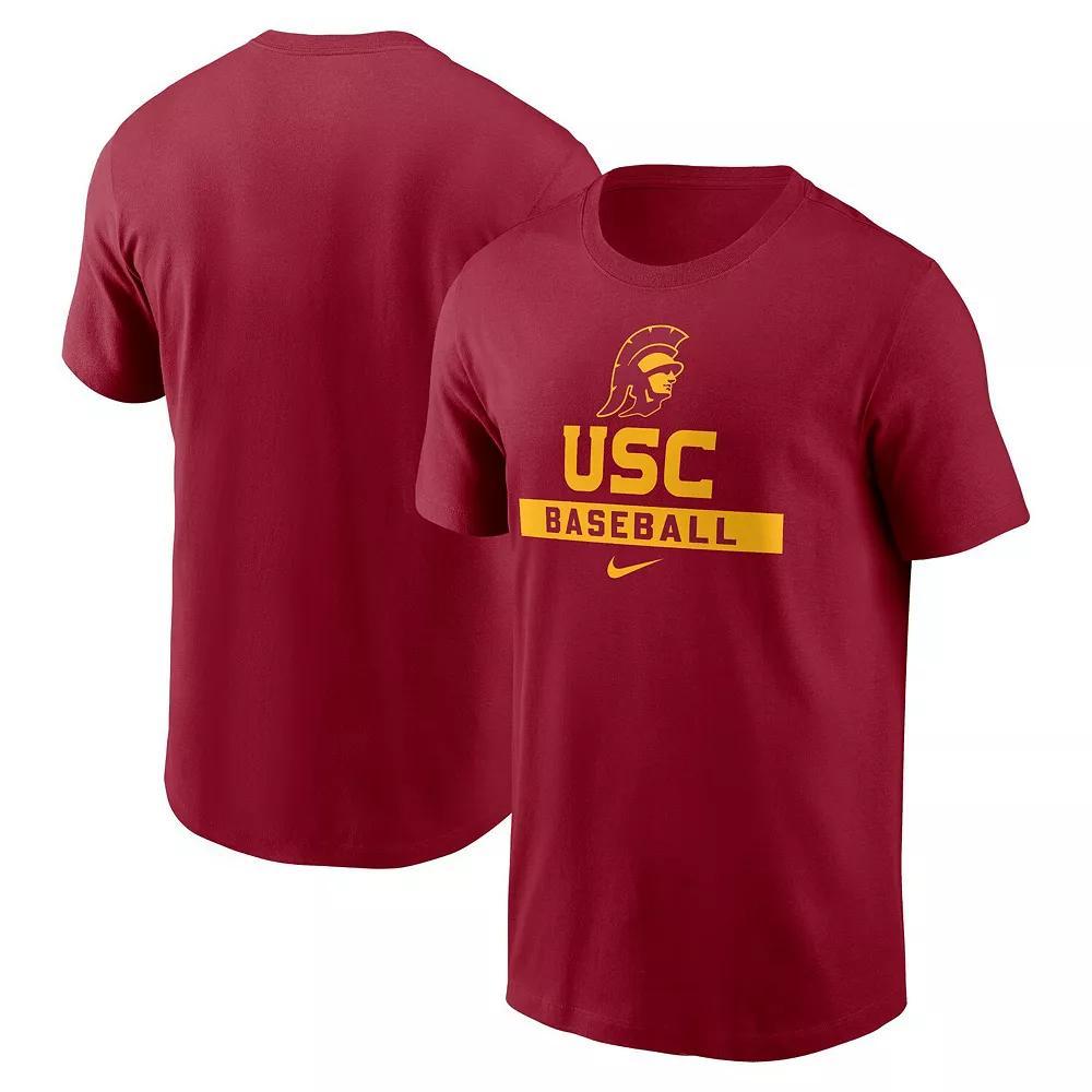 Men's Nike Anthracite USC Trojans Primetime Evergreen Logo T-Shirt, Size: 2XL, Grey Product Image