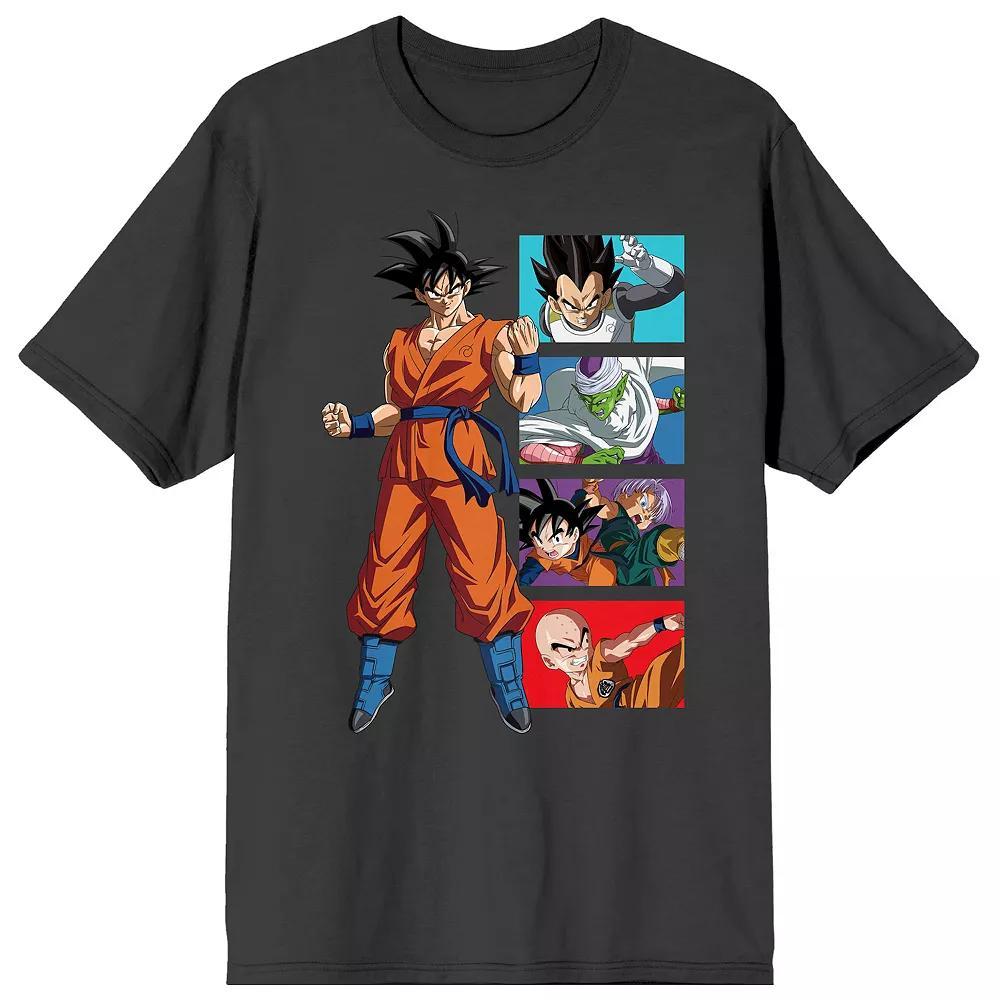Men's Dragon Ball Super Character Collage Graphic Tee, Size: XXL, Gray Product Image