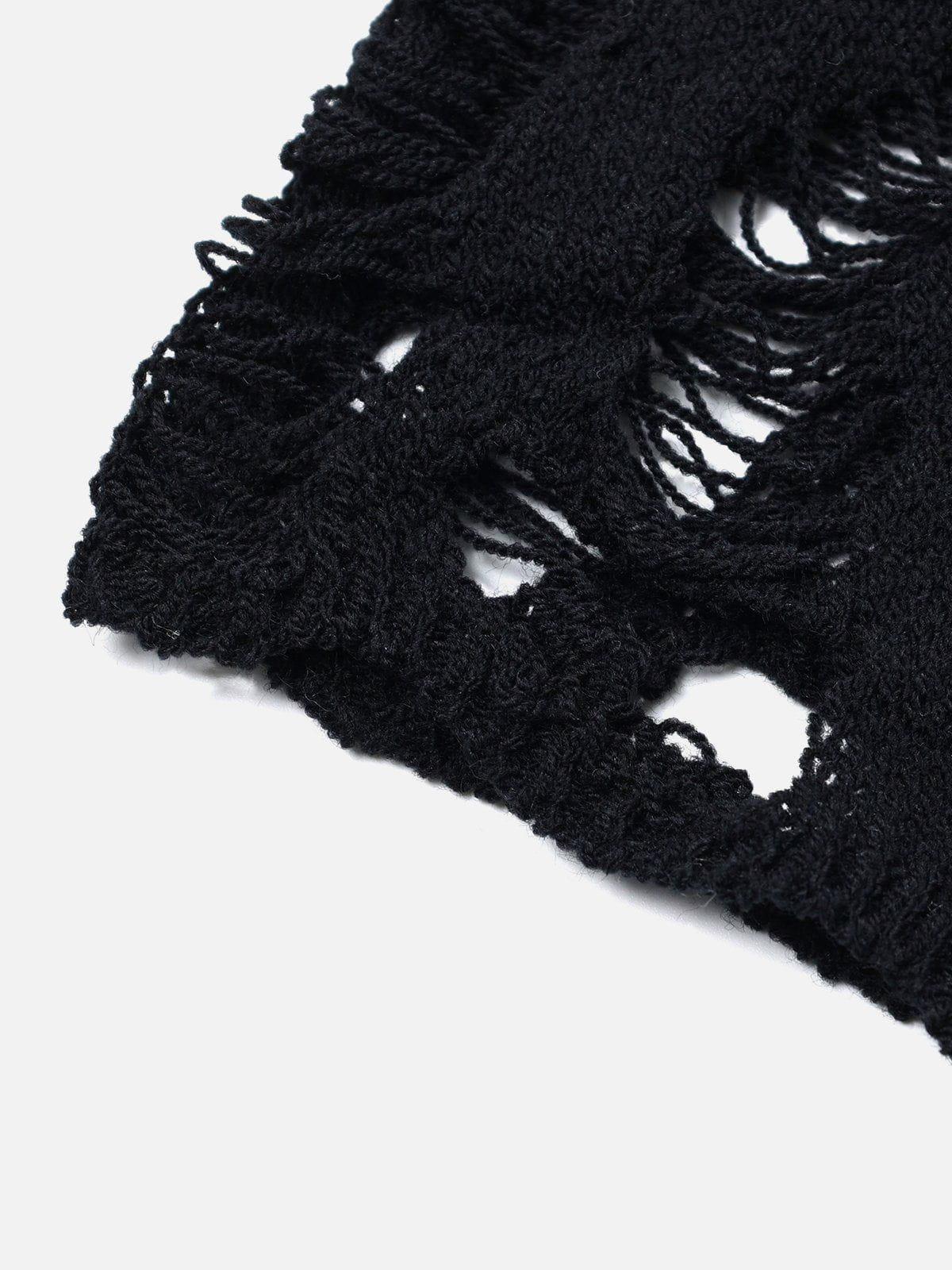 Aelfric Eden Cut-Out Distressed Sweater Product Image