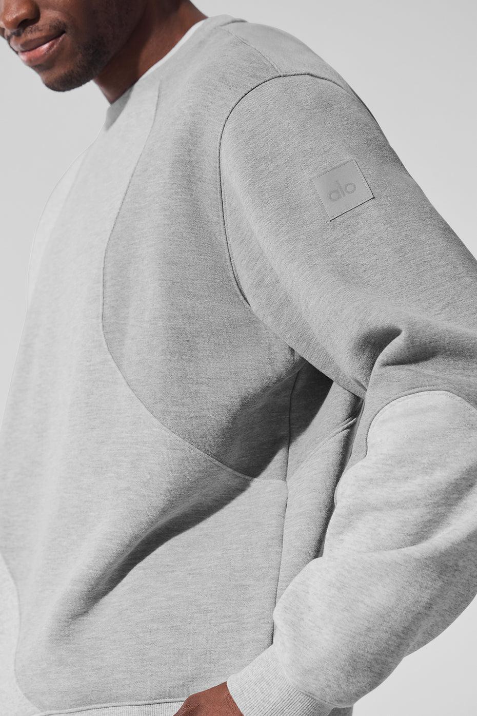 Make Waves Crew Neck Pullover - Athletic Heather Grey Tonal Product Image