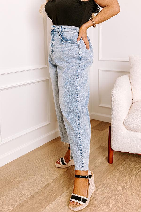 The Skylar High Waist Wide Leg Crop Jean Curves Product Image