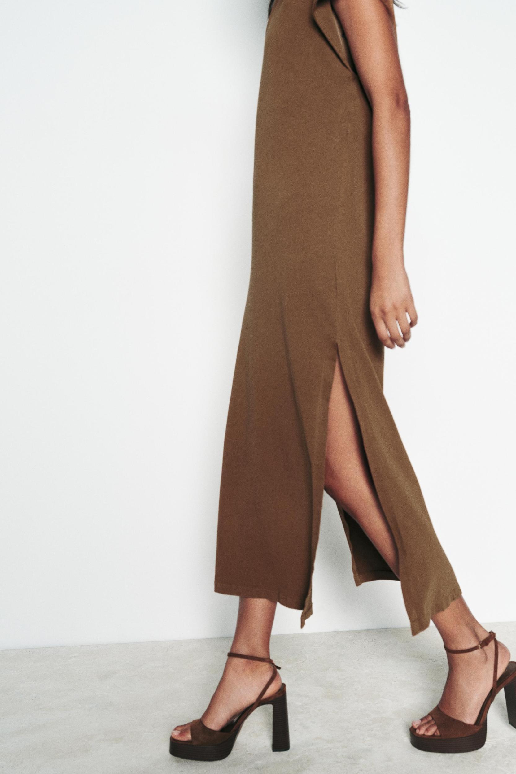 WASHED EFFECT MIDI DRESS Product Image