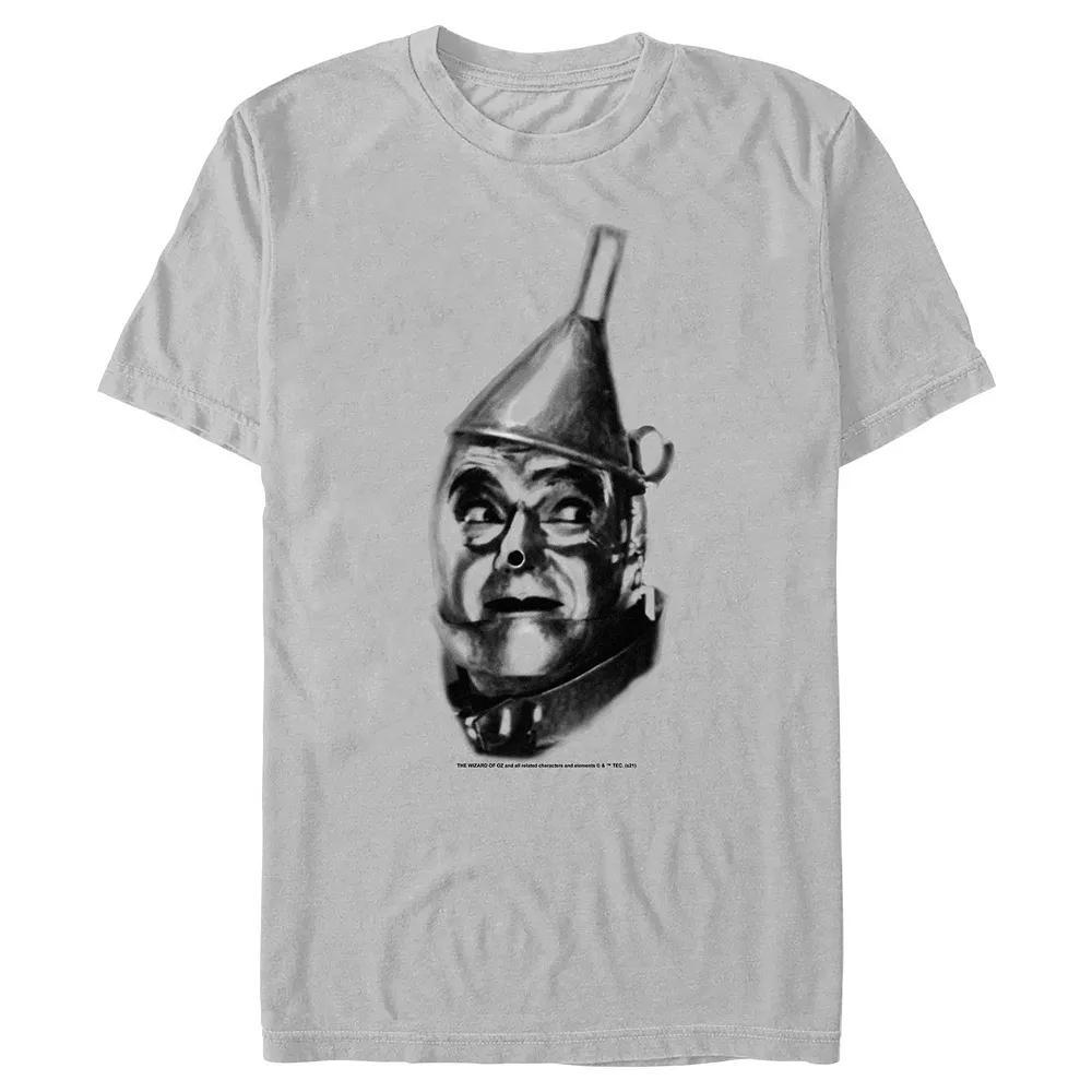 Men's The Wizard of OZ Tin Man Face Graphic Tee, Size: XL, Silver Product Image