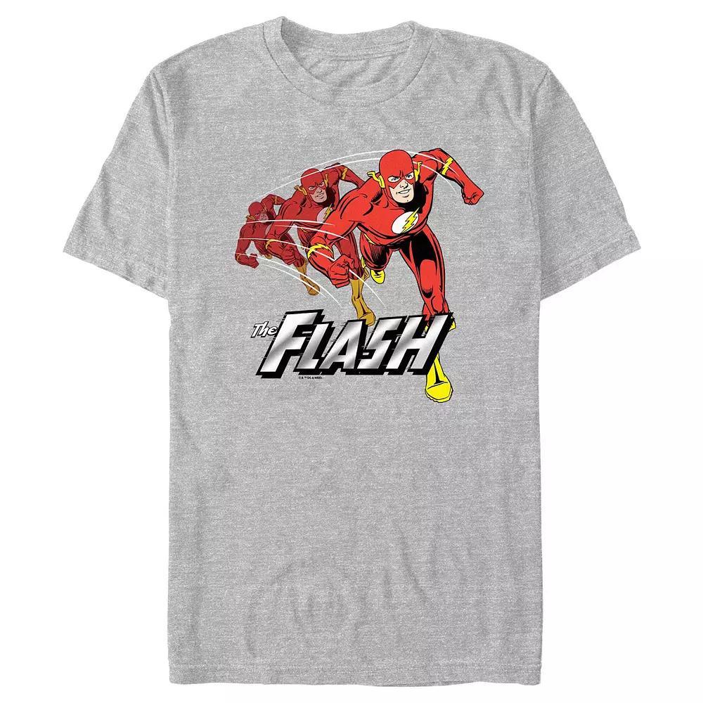 Men's The Flash Running Poster Graphic Tee, Size: XS, Athletic Grey Product Image