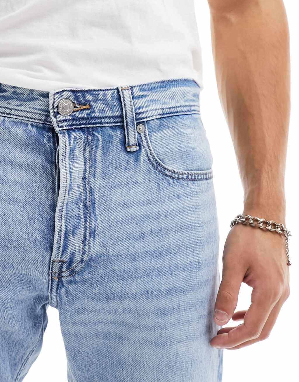 Jack & Jones Essentials Chris straight jean light wash blue Product Image