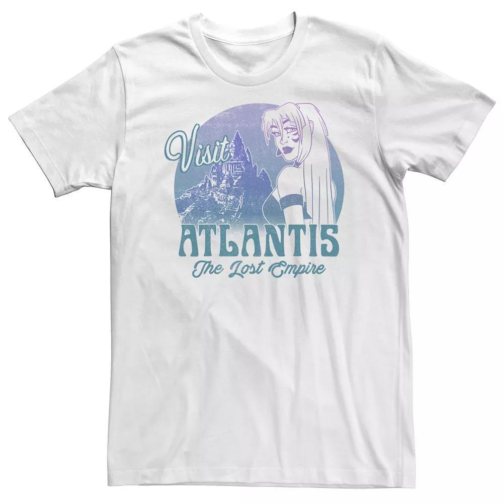 Big & Tall Disney Atlantis The Lost Empire Kida Visit Portrait Tee, Men's, Size: 3XL Tall, White Product Image
