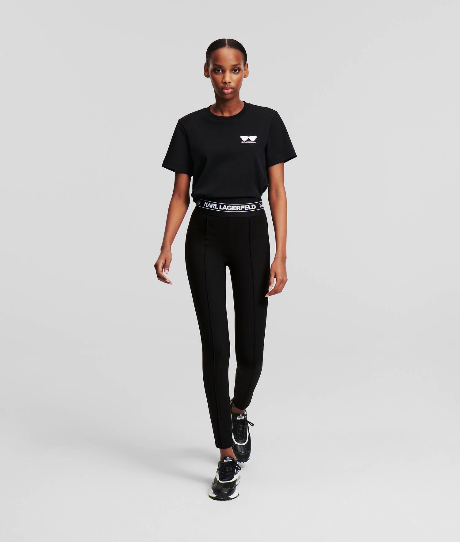 KARL LOGO TAPE PUNTO LEGGINGS Product Image