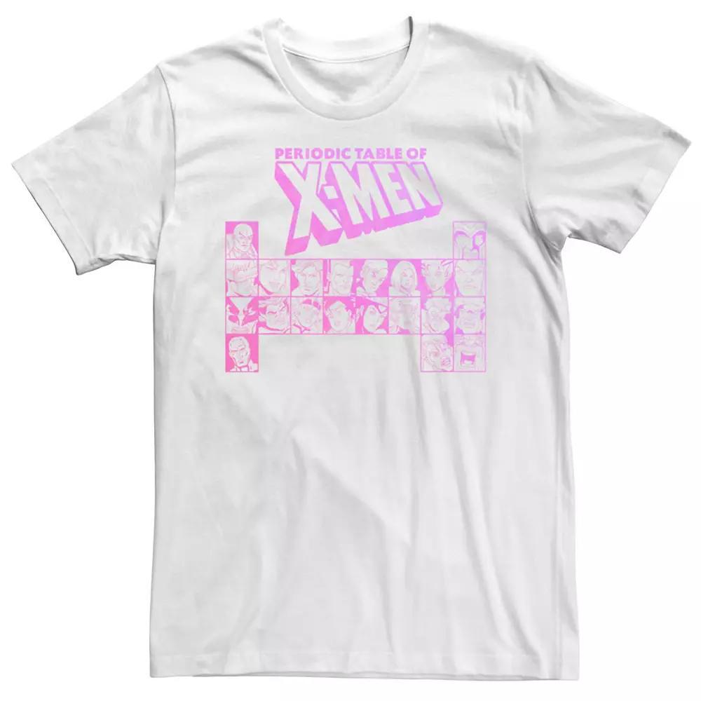 Men's Marvel Periodic Table Of X-Men Short Sleeve Graphic Tee, Size: Small, White Product Image