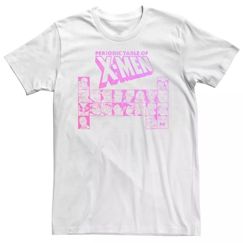 Men's Marvel Periodic Table Of X-Men Short Sleeve Graphic Tee, Size: Small, White Product Image