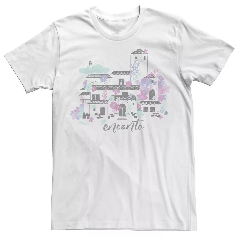 Disneys Encanto Mens Home Water Color Portrait Tee Athletic Grey Product Image