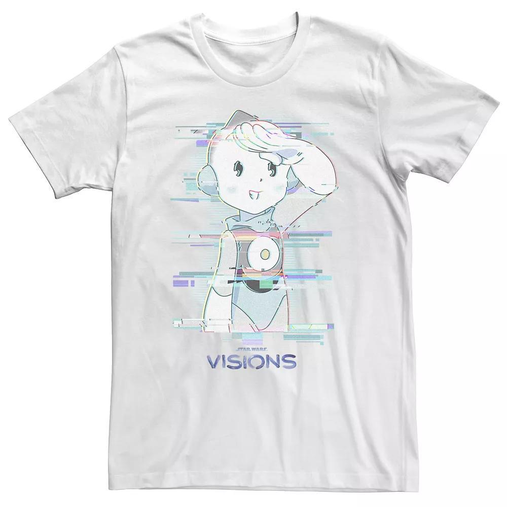 Big & Tall Star Wars: Visions Character Glitch Tee, Men's, Size: 4XL, White Product Image