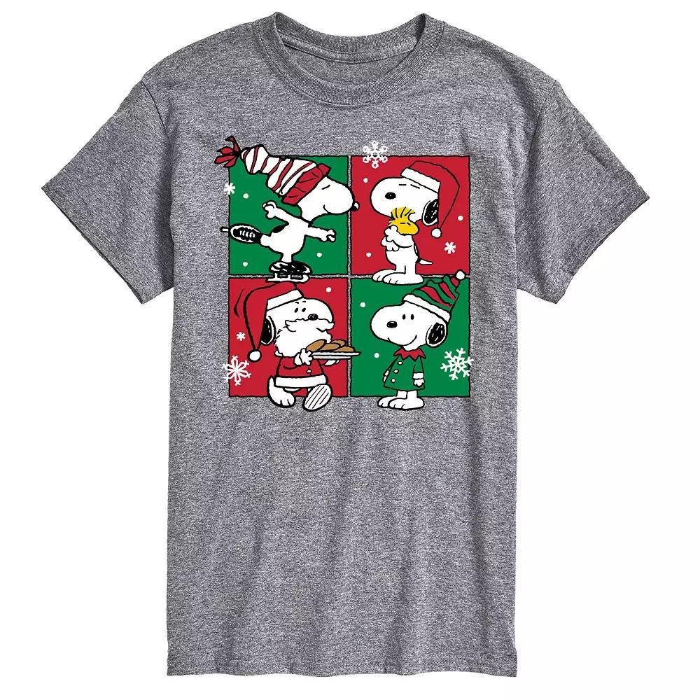 Big & Tall Peanuts Snoopy Christmas Tee, Men's, Size: XXL Tall, Gray Product Image