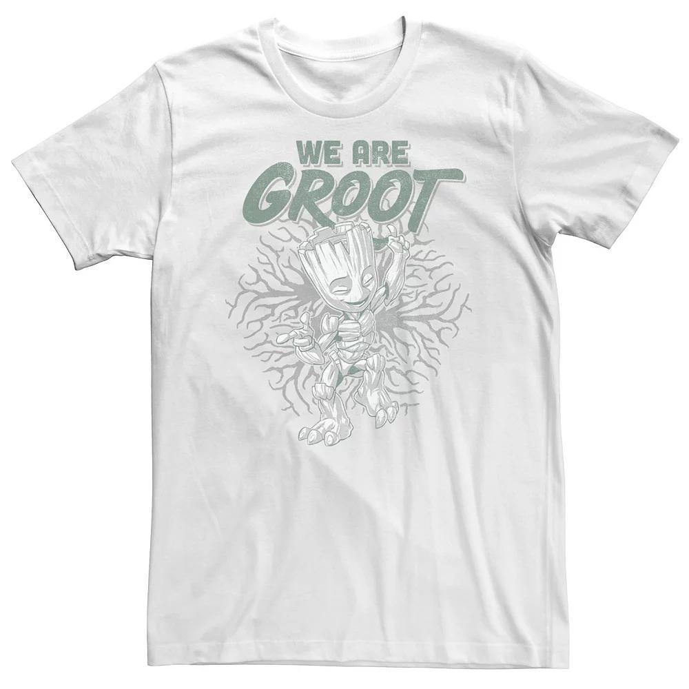 Big & Tall Marvel We Are Groot Tee, Men's, Size: 3XL, White Product Image