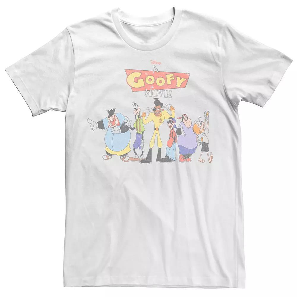 Men's Disney's A Goofy Movie Group Shot Tee, Size: XL, White Product Image