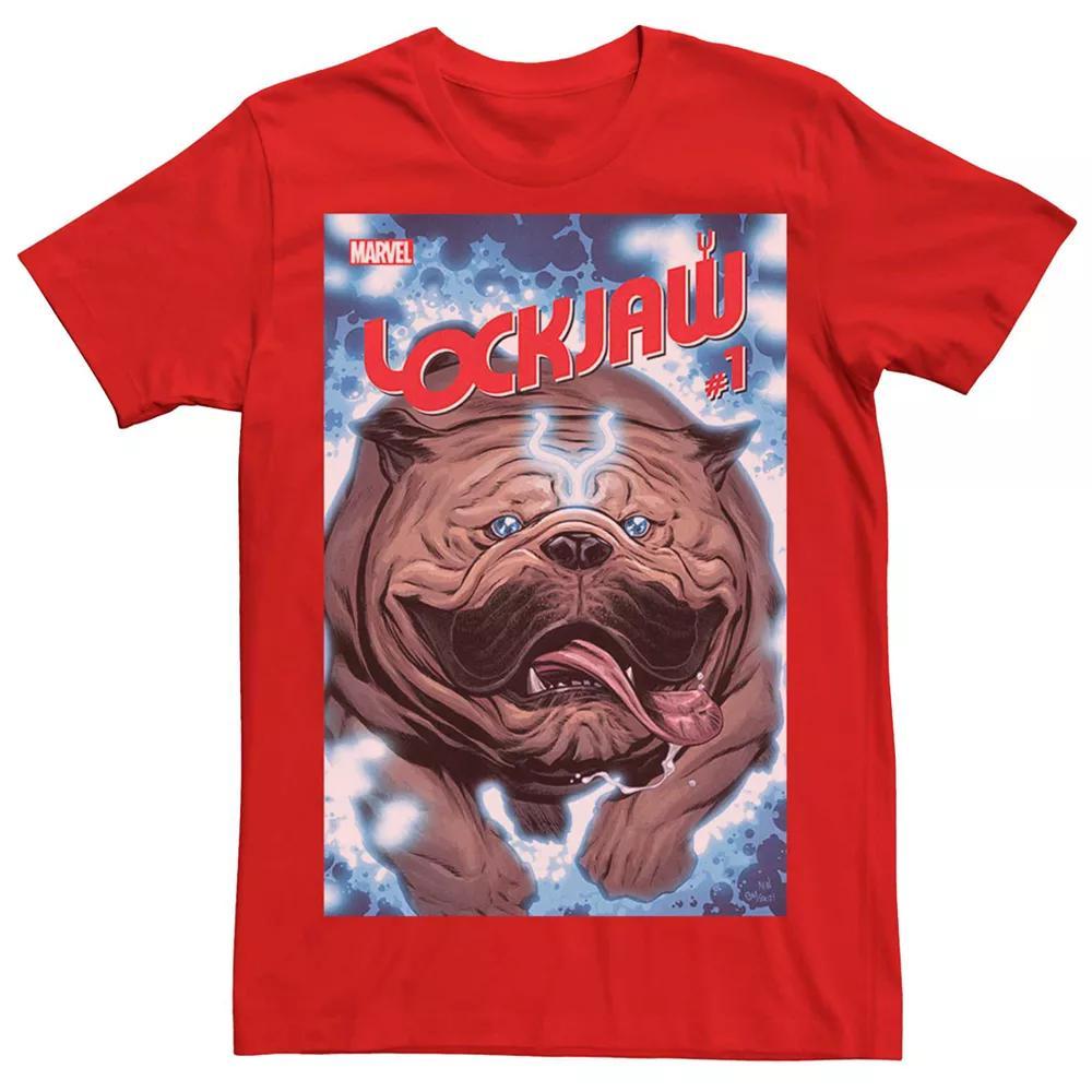 Men's Marvel's Lockjaw #1 Comic Cover Tee, Size: Medium, Red Product Image