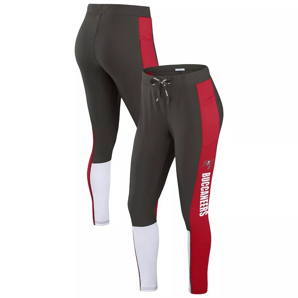 Women's WEAR by Erin Andrews Scarlet/Black San Francisco 49ers Color-Block Leggings, Size: XL, Red Product Image