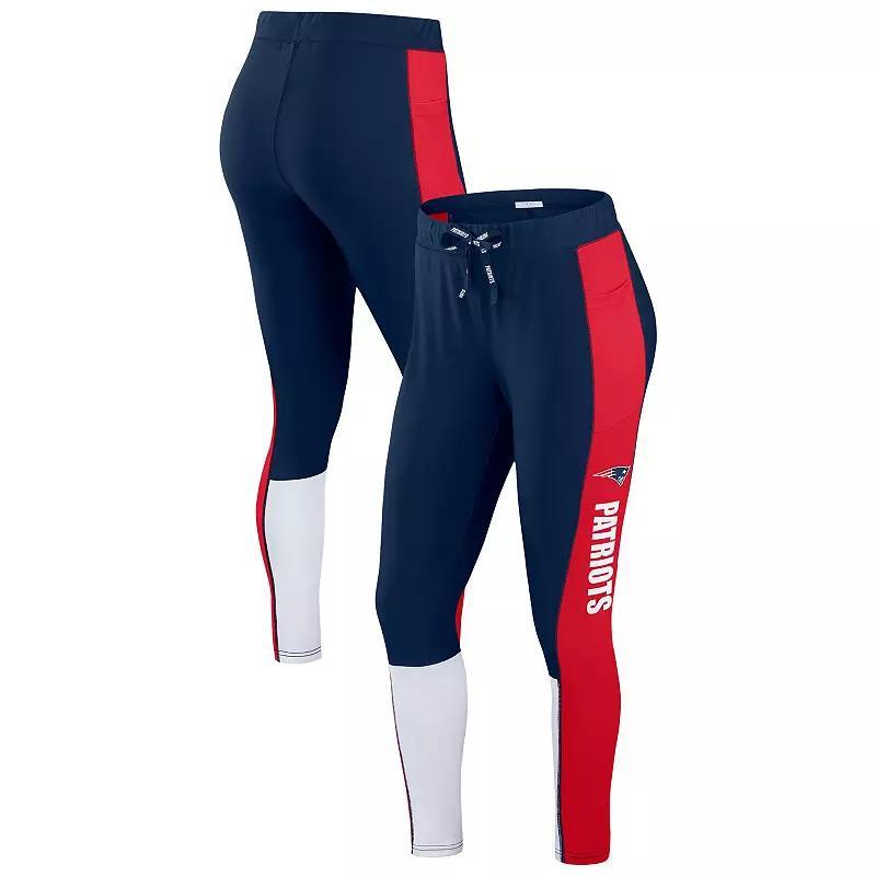 Women's WEAR by Erin Andrews Scarlet/Black San Francisco 49ers Color-Block Leggings, Size: XL, Red Product Image