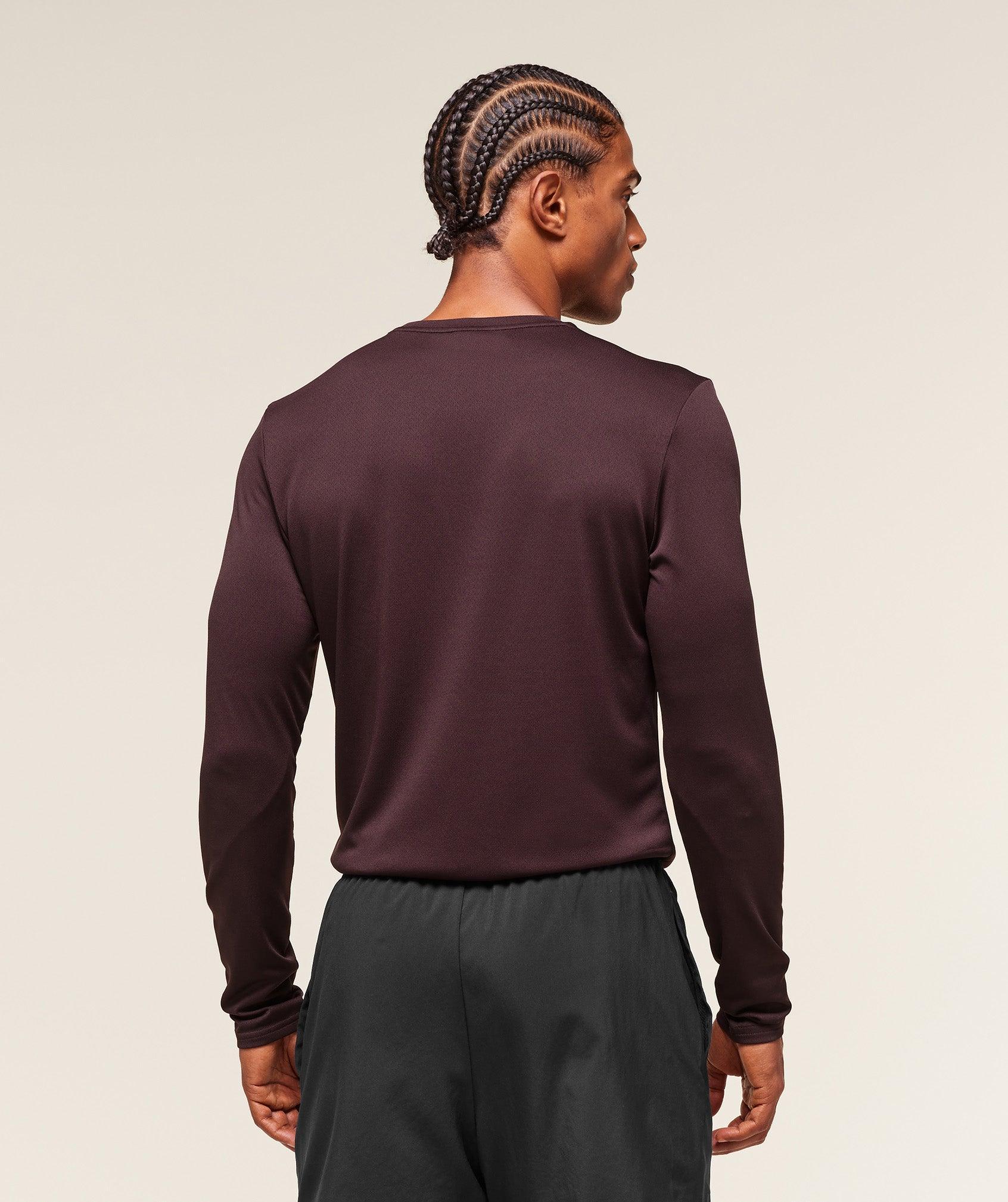 Gymshark Arrival Long Sleeve T-Shirt - Cherry Purple Male Product Image
