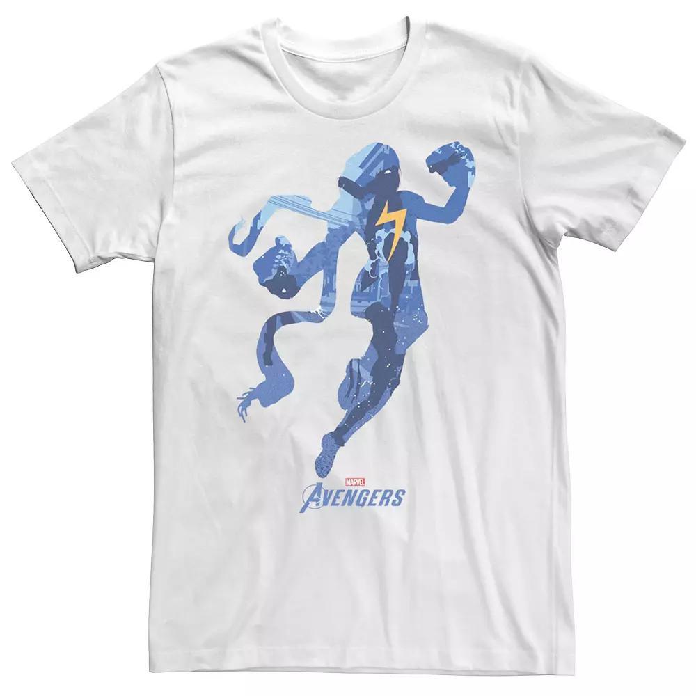 Men's Marvel Avengers Ms Marvel Silhouette Fill Tee, Size: XXL, White Product Image