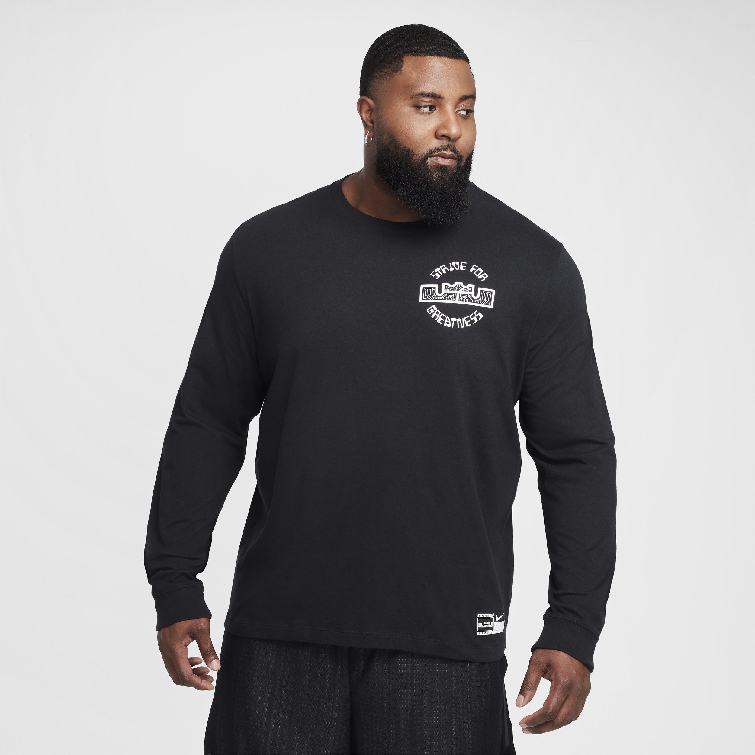 LeBron Men's Max90 Long-Sleeve Basketball T-Shirt Product Image