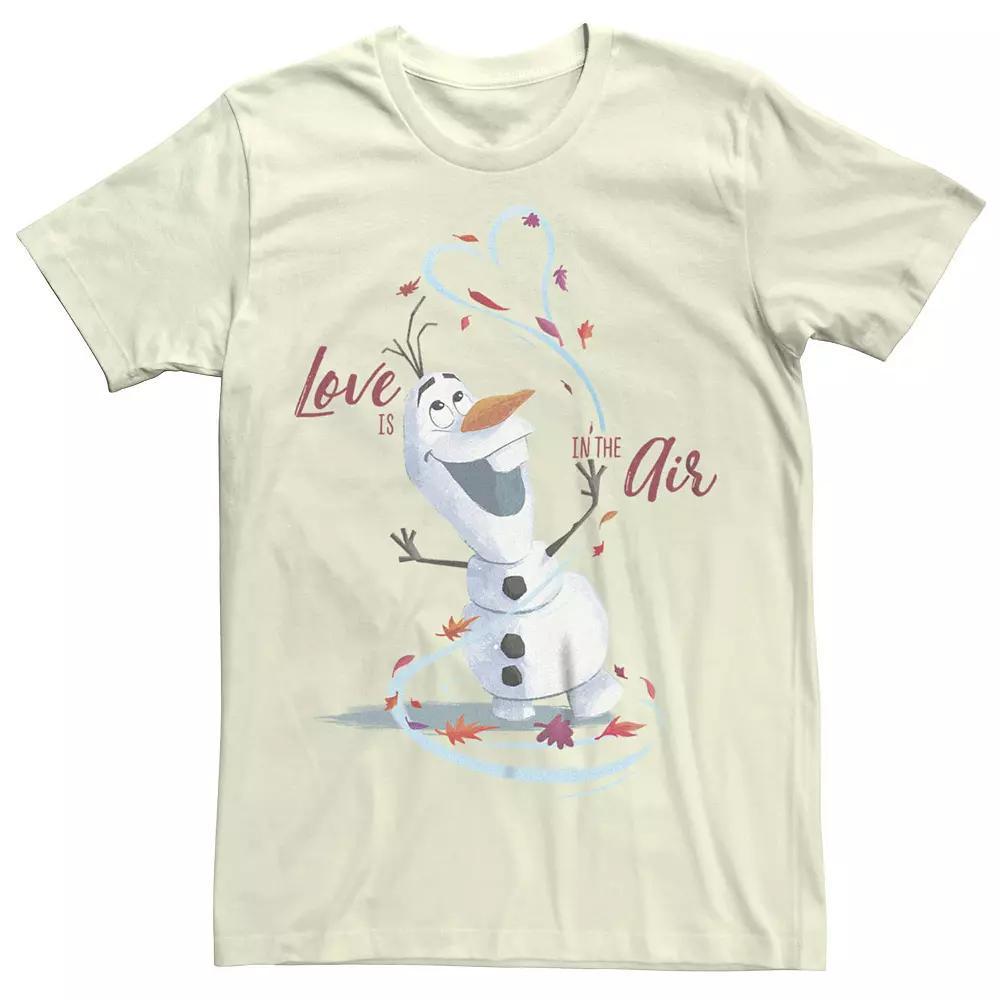 Disney's Frozen Olaf Love Is In The Air Juniors' Boyfriend Graphic Tee, Women's, Size: Medium, Natural Product Image