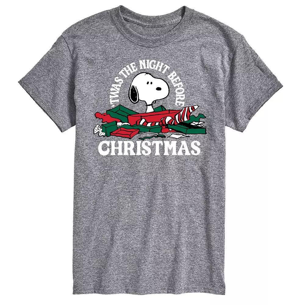 Big & Tall Peanuts Christmas Tee, Mens Product Image