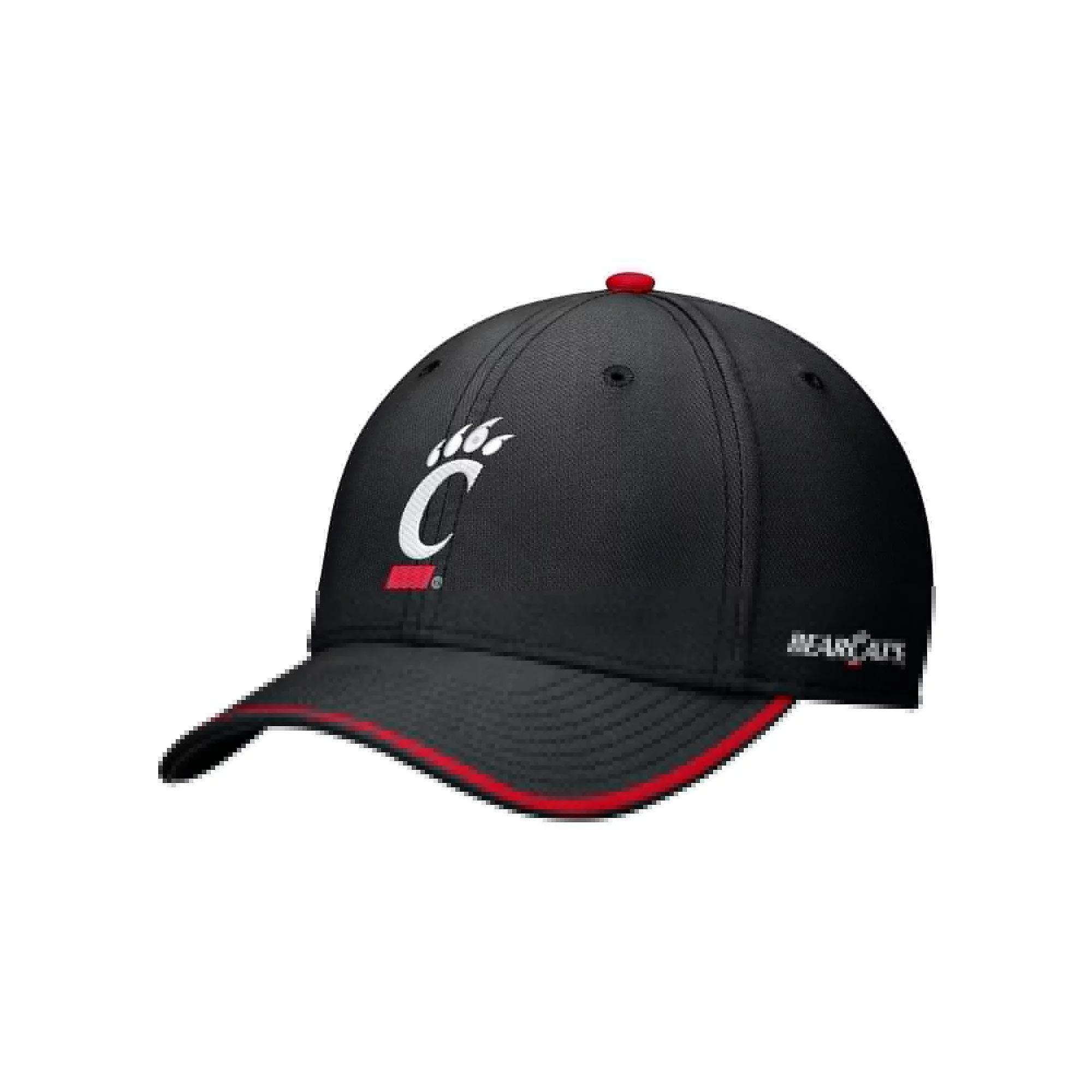 Men's Nike Black Cincinnati Bearcats Rise Performance Flex Hat, Size: Small/Medium Product Image