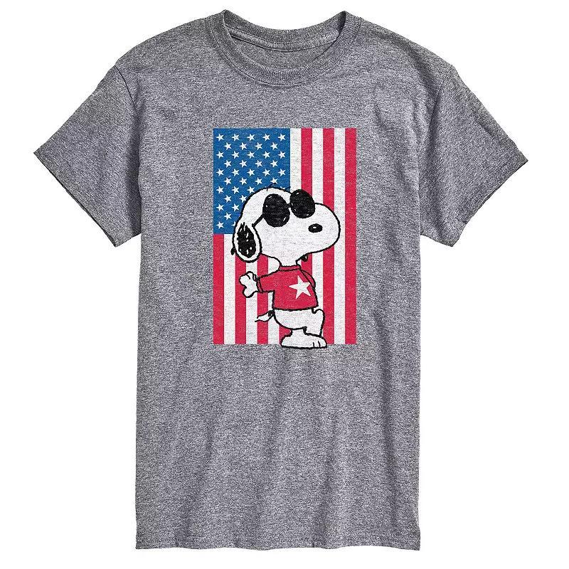 Mens Peanuts Joe Cool Flag Tee Product Image