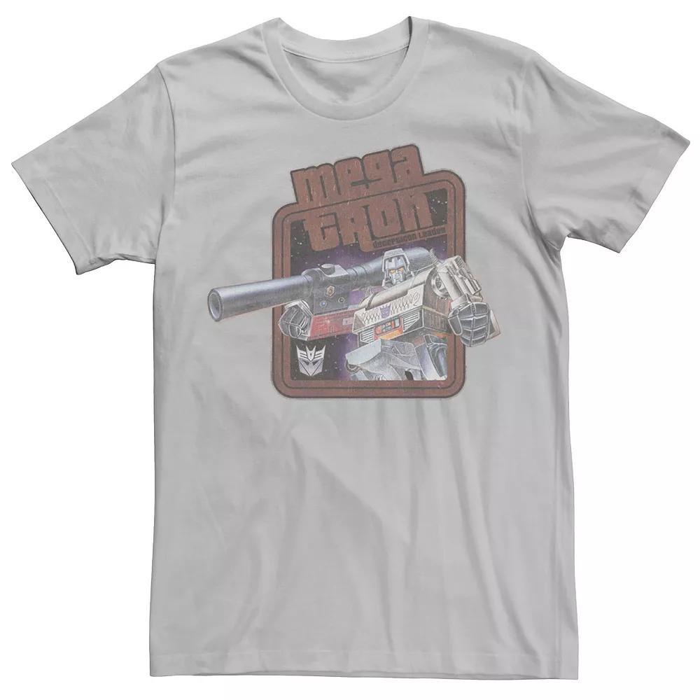 Men's Transformers Megatron Decepticon Leader Retro Tee, Size: Small, Silver Product Image