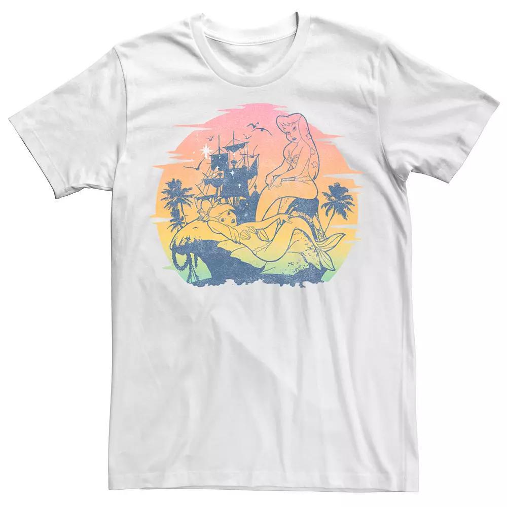 Disney's Peter Pan Mermaid Lagoon Men's Tee, Size: 3XL, Natural Product Image