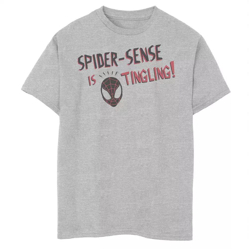 Boys 8-20 Marvel Spider-Man Spider Sense Is Tingling Graphic Tee, Boy's, Size: Medium, White Product Image