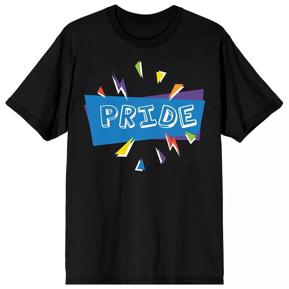 Men's Pride Confetti Tee, Size: XXL, Black Product Image
