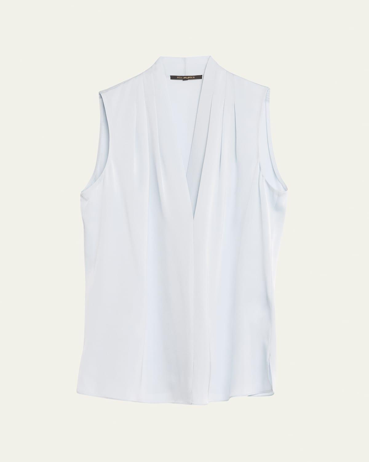 Womens Mila Sleeveless Silk-Blend Blouse Product Image