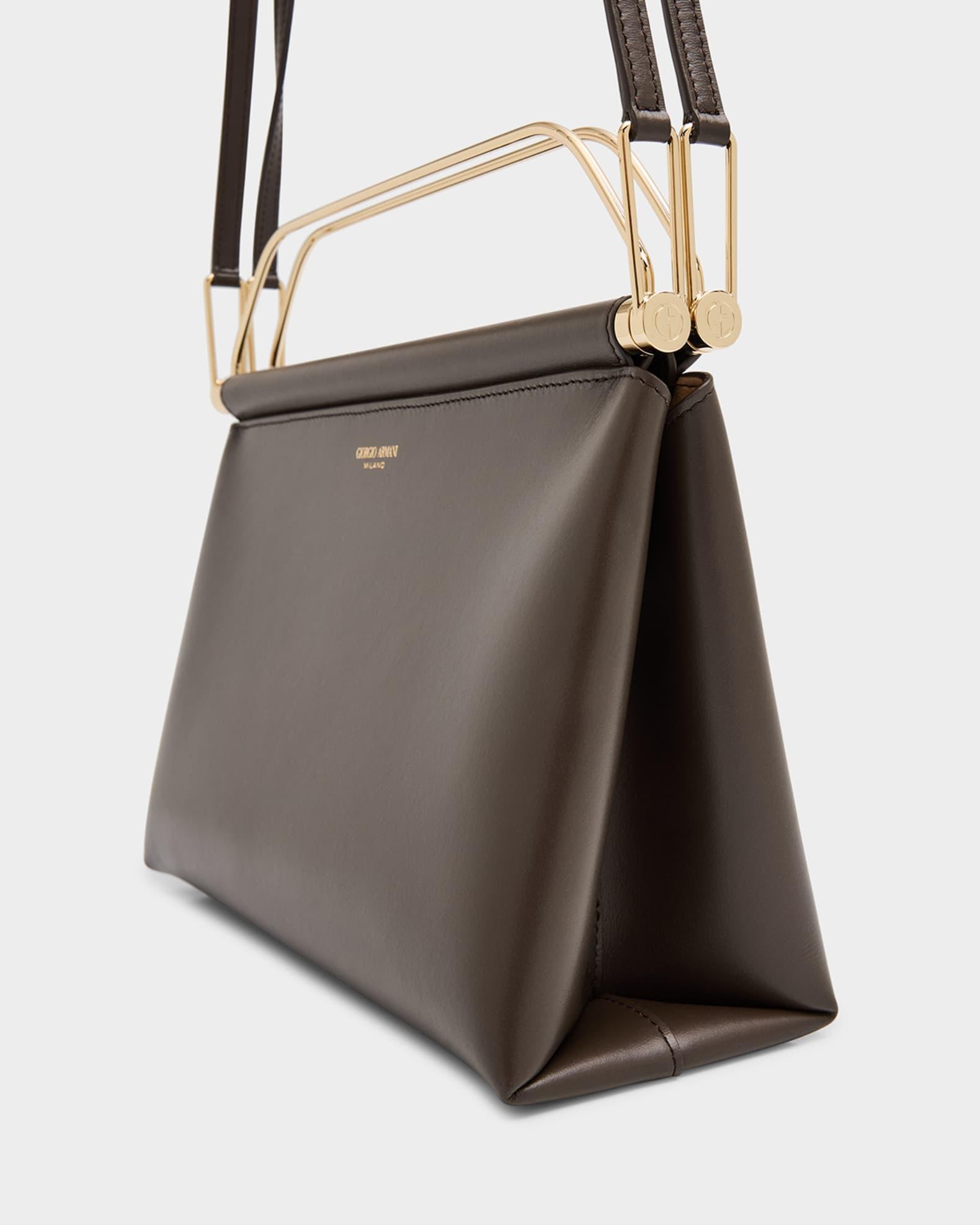 Avenue Large Polished Leather Clutch Bag Product Image