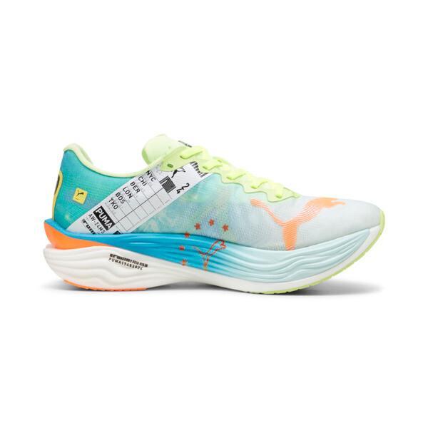 PUMA Deviate NITROâ¢ Elite 3 Marathon Series Men's Running Shoes in Nitro Blue/Fizzy Apple Product Image