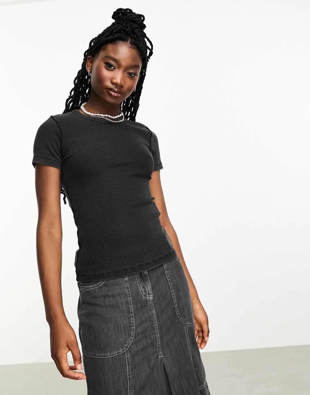 JJXX Frankie ribbed T-shirt Product Image