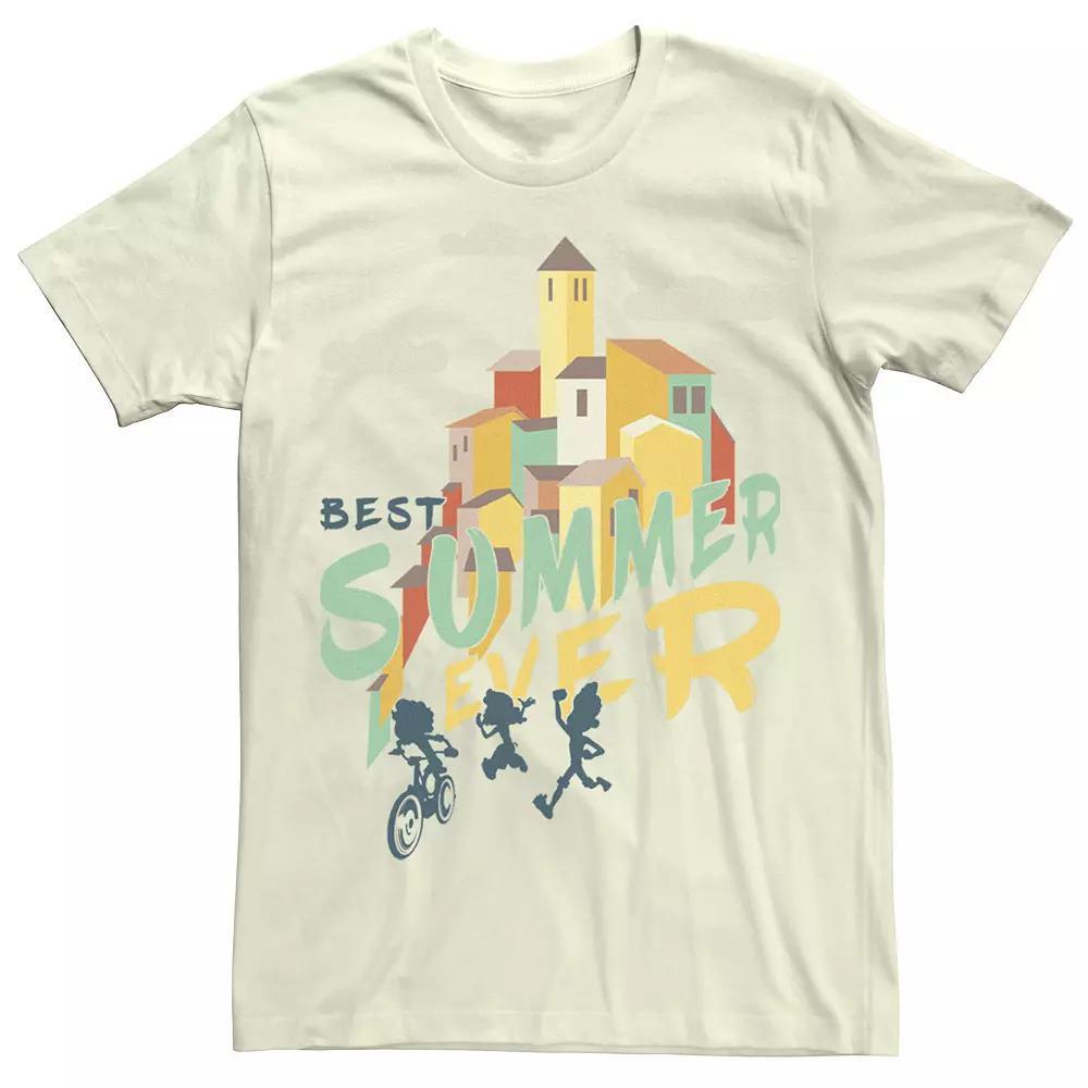 Disney / Pixar's Luca Men's Best Summer Ever Silhouettes Tee, Size: Medium, Natural Product Image