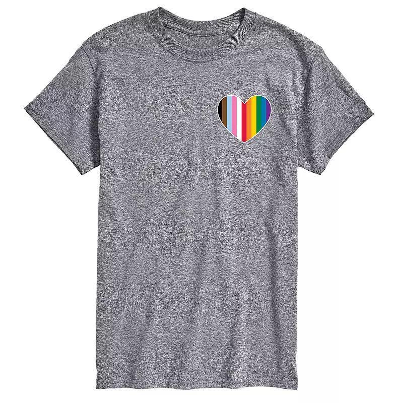 Mens LGBTQ Flag Heart Tee Product Image