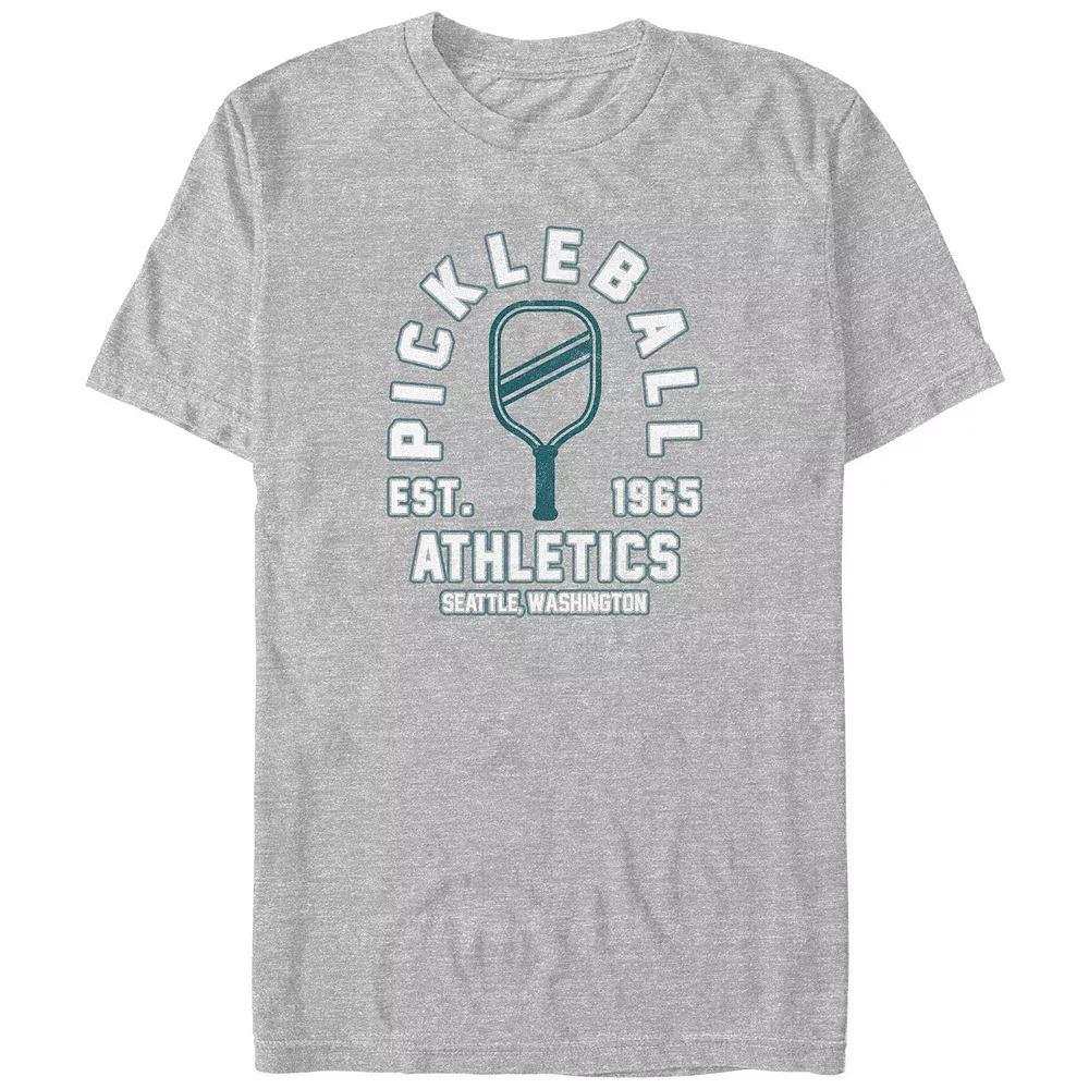 Mens Pickleball Athletics Est. 1965 Graphic Tee Athletic Grey Product Image